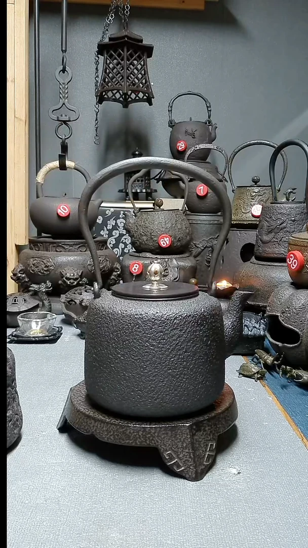 铸铁精铸直筒素壶