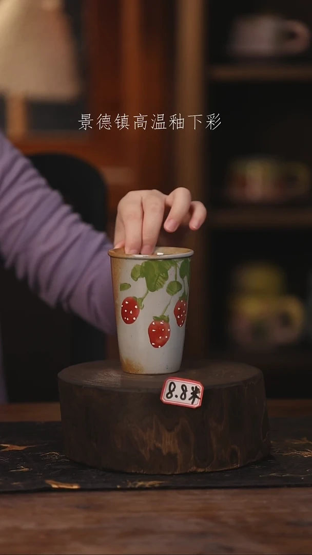 陶瓷景德镇高温釉下手绘陶瓷@L242@