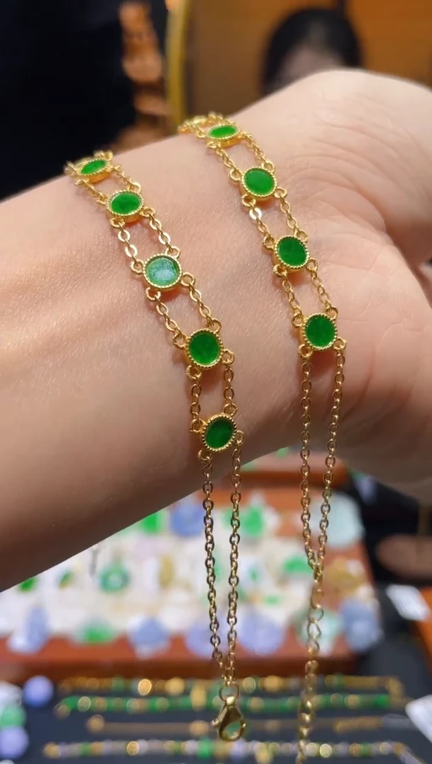 颈饰未镶嵌翡翠手链 多样性发货 发其一