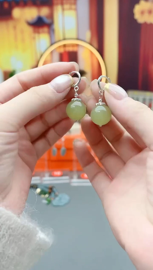 未镶嵌东陵石耳饰M18