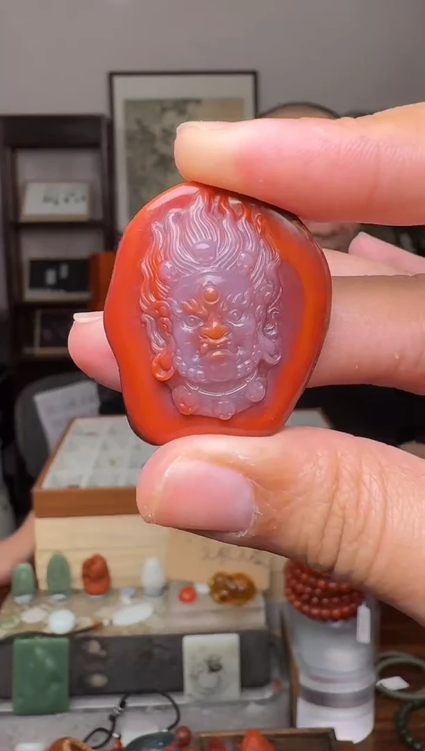 【闪购商品】南红玛瑙挂件未镶嵌5294