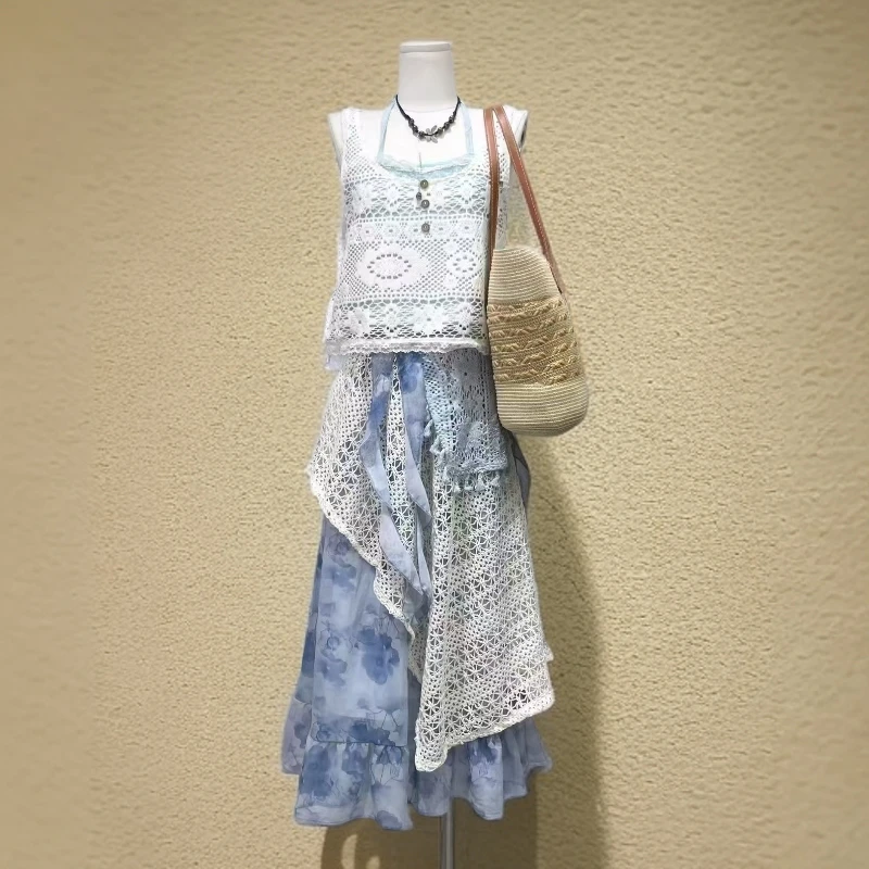 直播间链接拍下备注编码裙子套装夏季旅游度假日常风套装裙子女