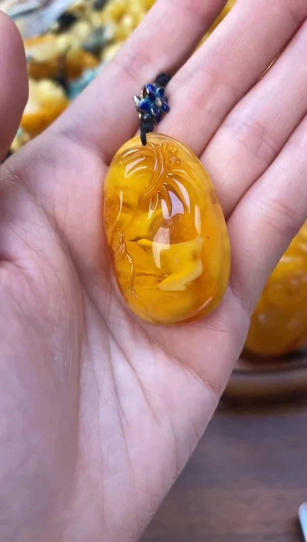 裸石琥珀未镶嵌天然琥珀蜜蜡