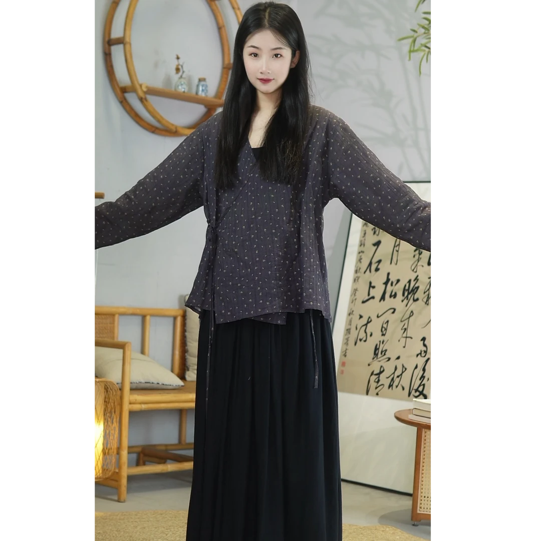 【空山】夏款苎麻汉服小衫/禅茶服
