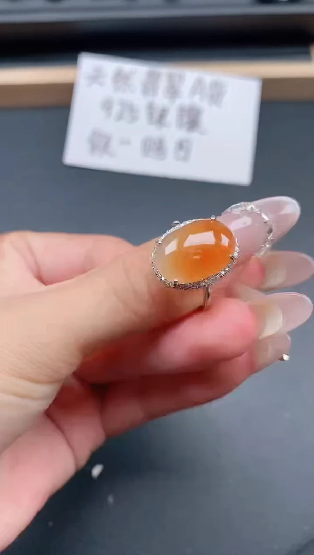 银S925镶嵌戒指翡翠111