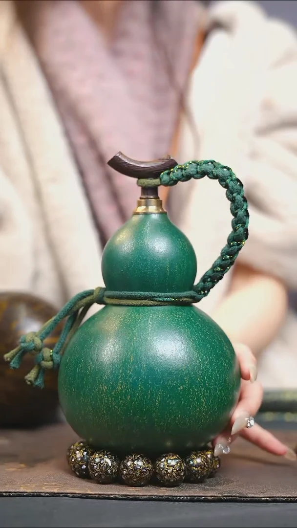 【闪购商品】XS153大漆酒葫芦不包手串及旋转底座