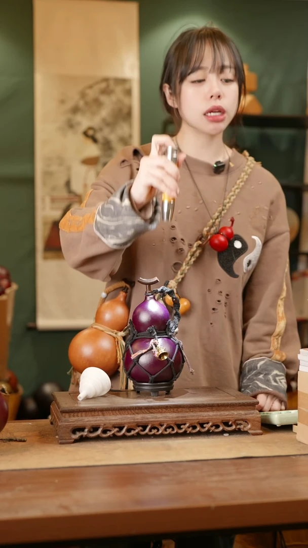 206号精品天然大漆酒葫芦一物一拍~