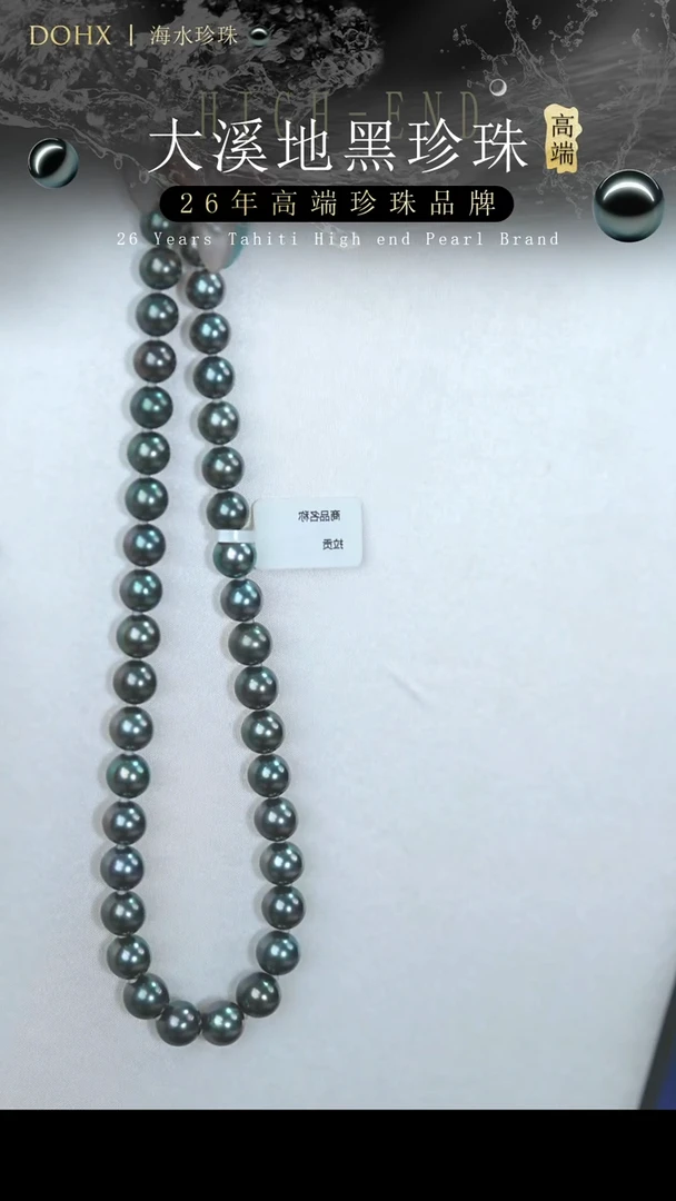 14K金镶嵌项链海水珍珠拉贡8.1-9.9mm/SS-276419