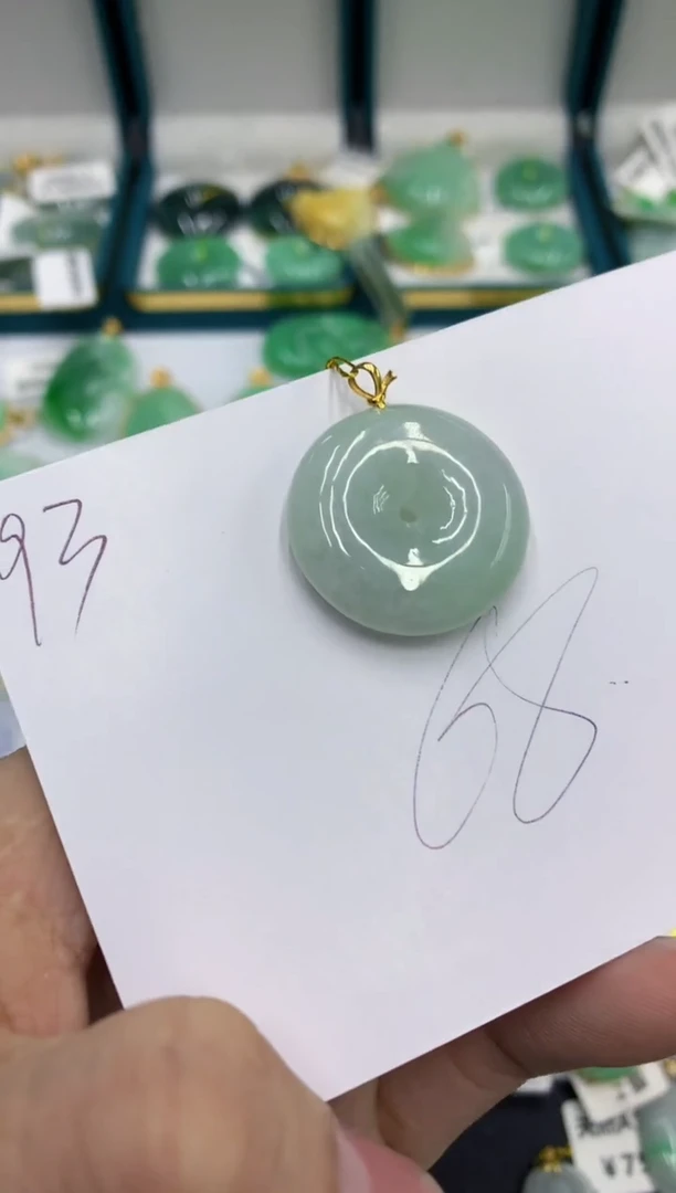 【闪购商品】翡翠颈饰18K金镶嵌号链接11111