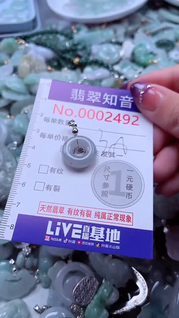 翡翠未镶嵌吊坠(不含链)2492