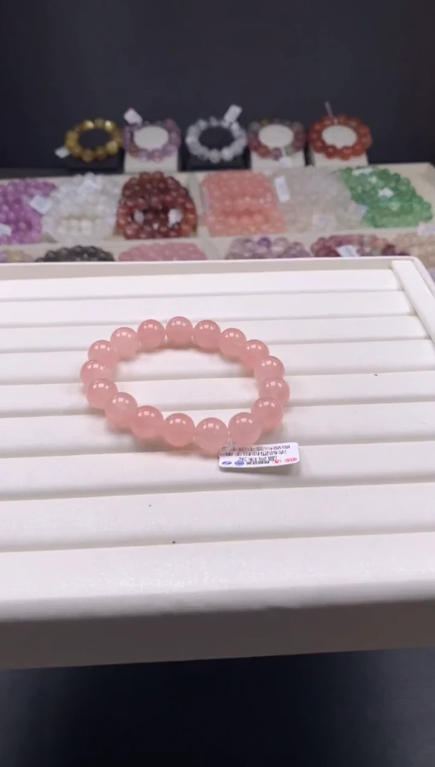 【闪购商品】水晶手链未镶嵌多样性发其一 12mm A42