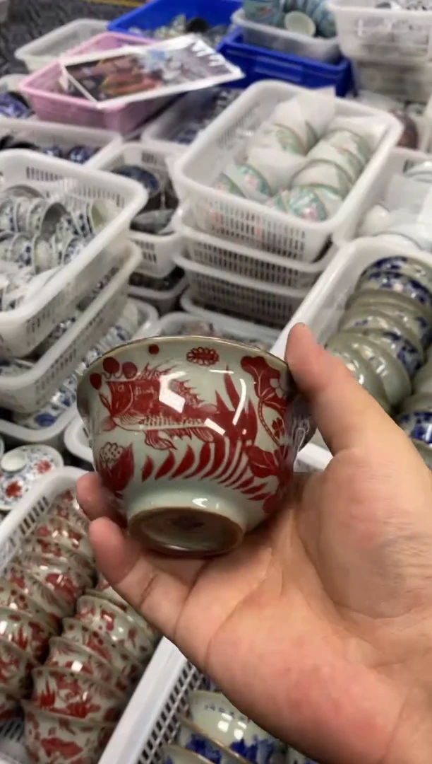 杯景德陶瓷茶具容量约100