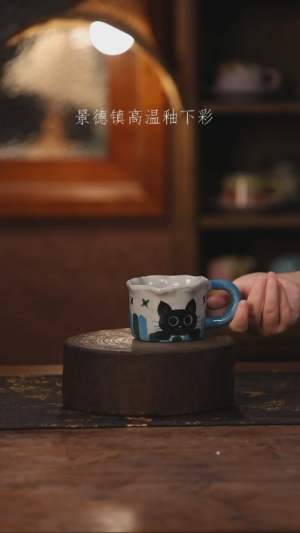 陶瓷景德镇高温釉下手绘陶瓷167