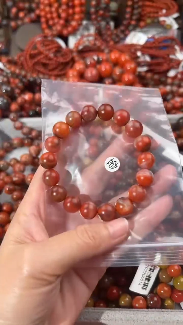 南红玛瑙手串未镶嵌11+