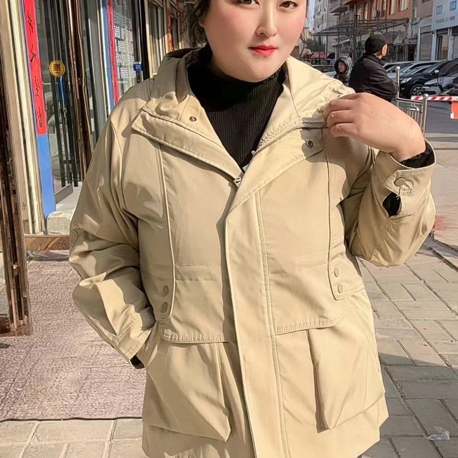 春装短款休闲显瘦风衣24690