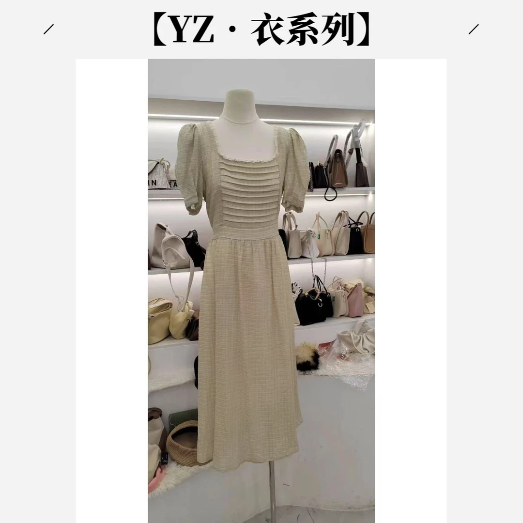【YZ•衣系列】NN234-时尚女装设计感新款连衣裙法式收腰气质显瘦