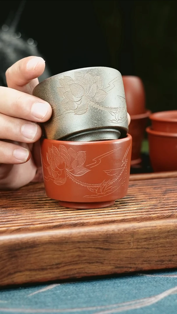 茶杯紫砂禅心2只
