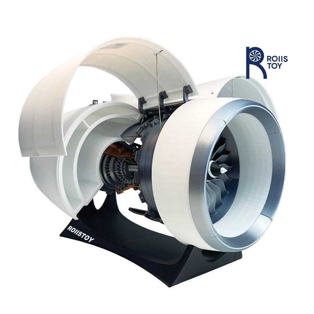 【航空迷必入】大号罗罗飞机引擎 电动涡轮拼装涡扇发动机 仿真科技