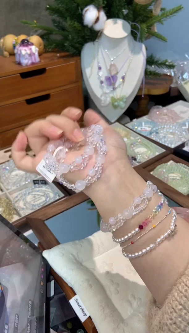 未镶嵌手串水晶孤品捡漏均匀瑕疵介意勿拍