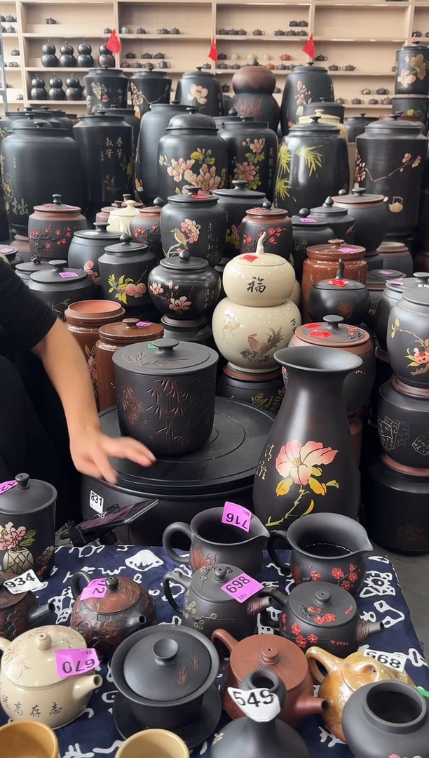 罐瑕疵茶叶罐  小五饼竹子   955