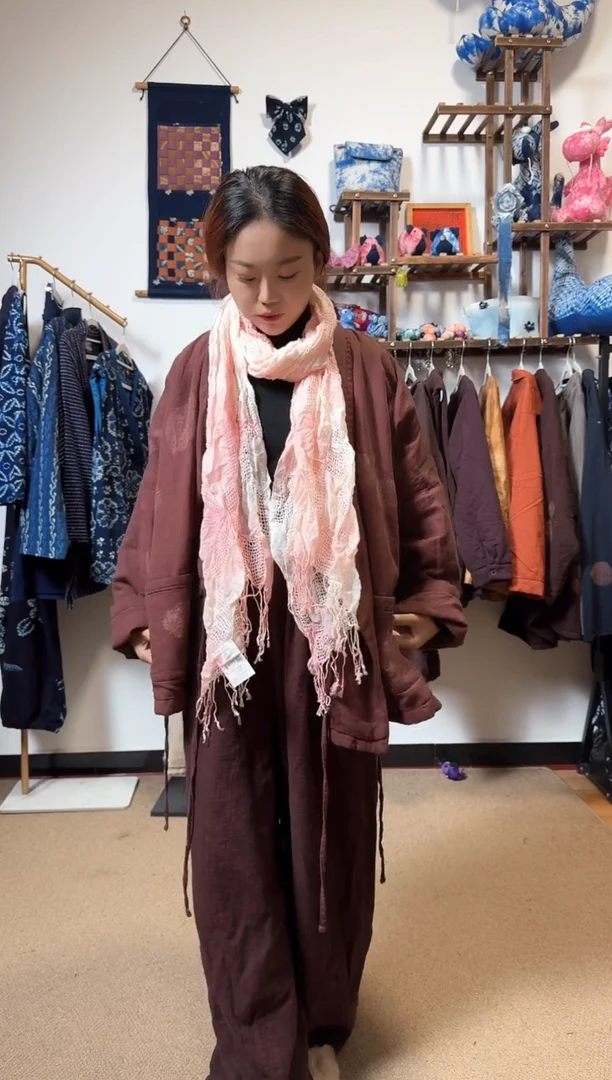 围巾植物苏木染色套染