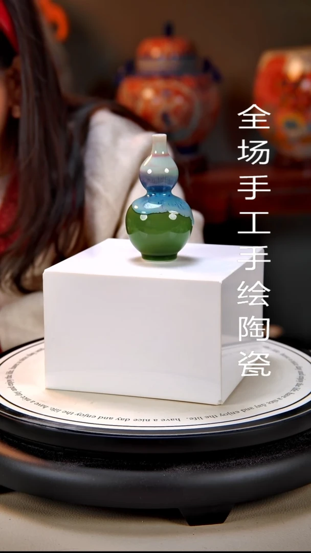 摆件陶景德镇手绘陶瓷3