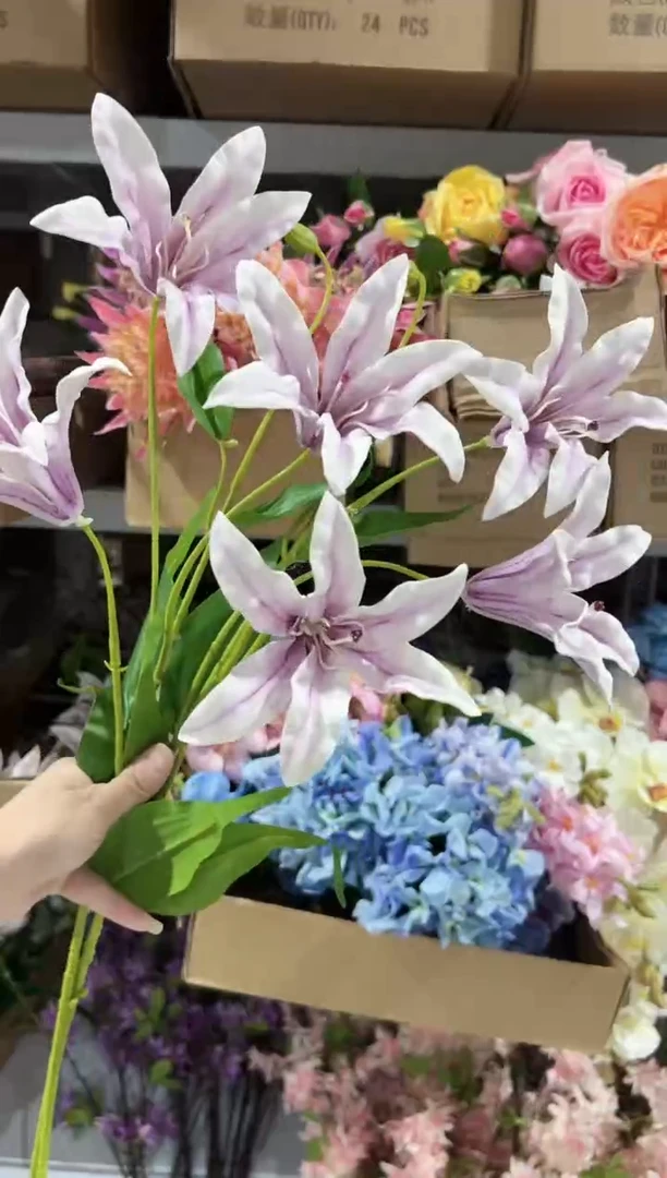 2枝紫色嘉兰百合