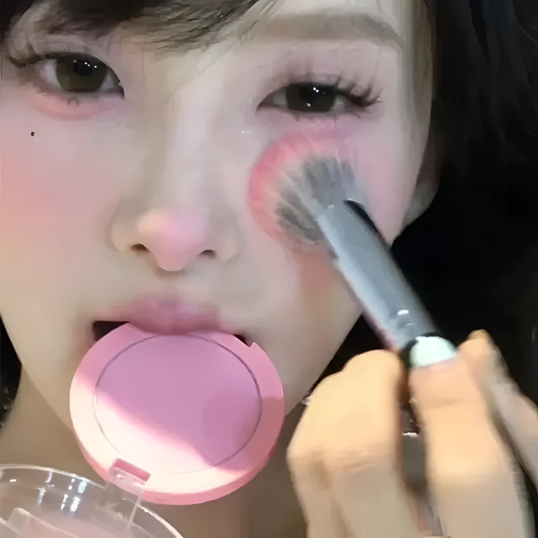 推荐!~单色哑光腮红粉质细腻显色自然裸妆修容韩系嫩妹胭脂女腮紫