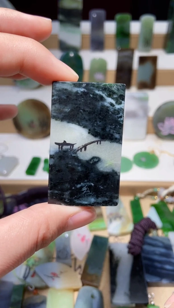 未镶嵌独山玉颈饰yc