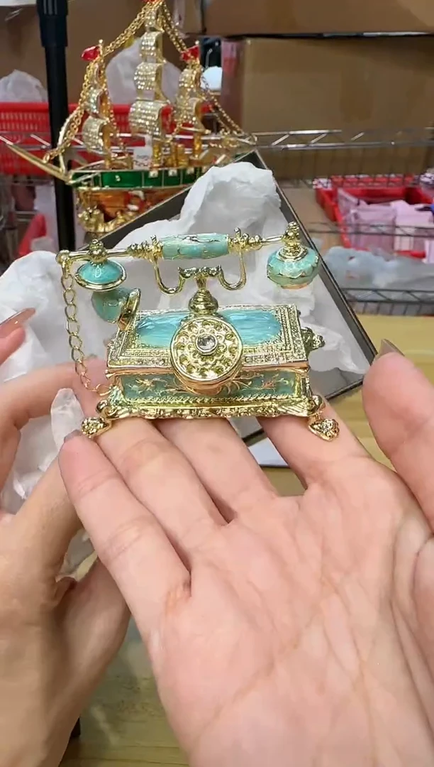 【闪购商品】茶宠珐琅首饰盒摆件AD101