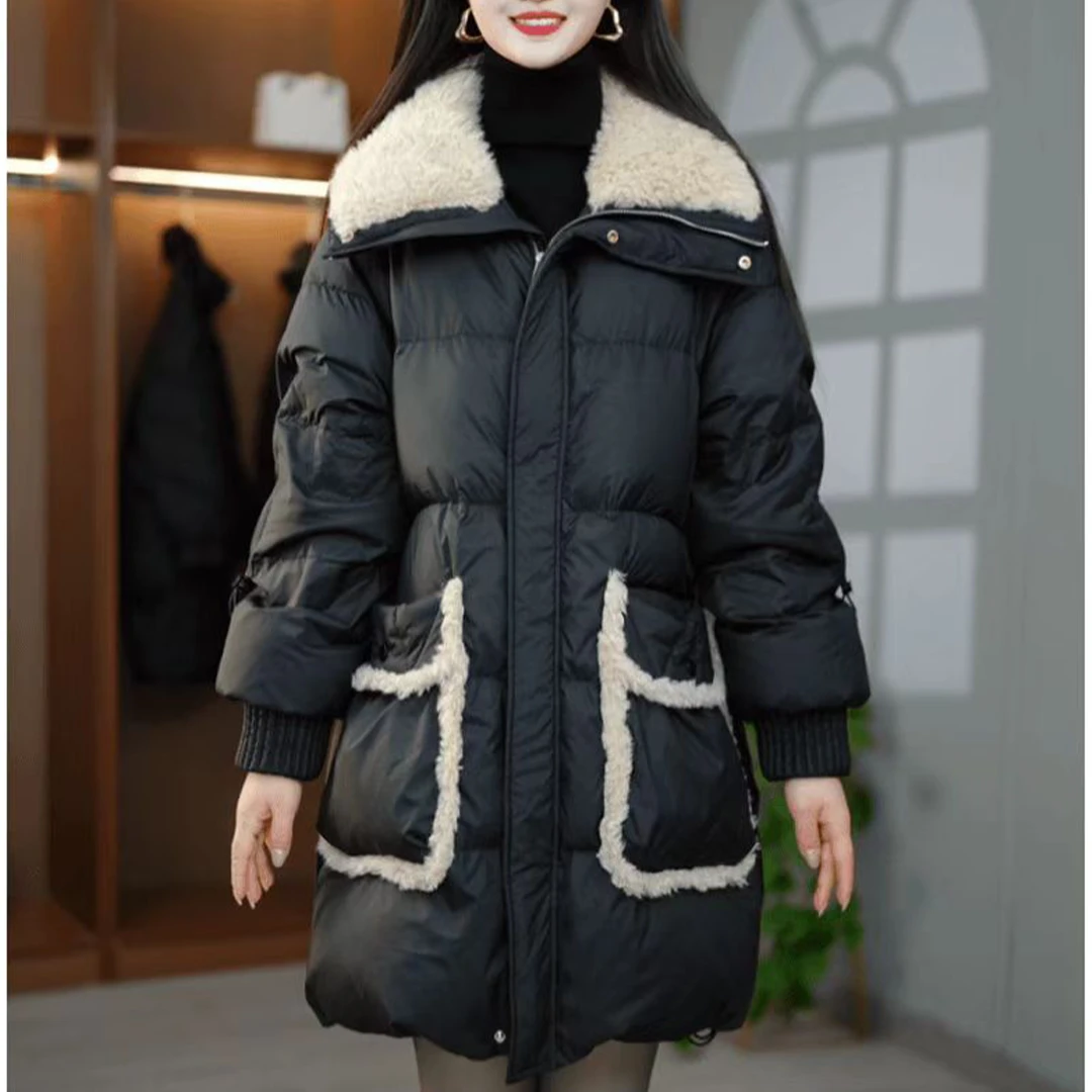 2025新款时髦小众显瘦洋气保暖外套潮流韩系慵懒风宽松百搭棉服