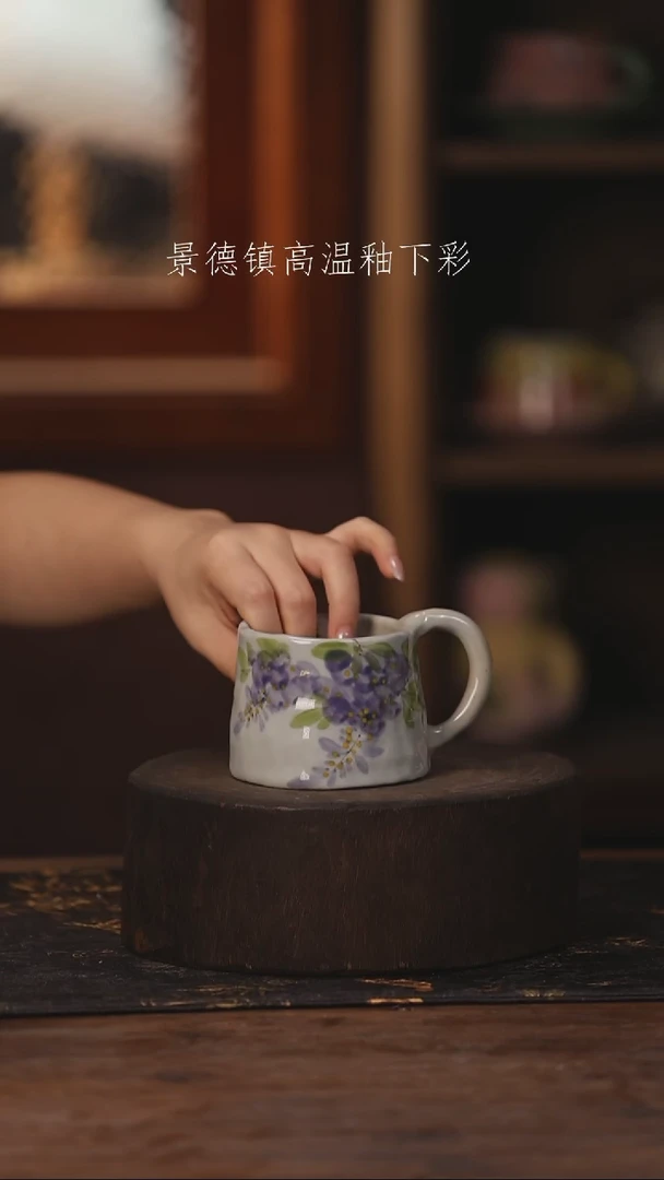 陶瓷景德镇高温釉下手绘陶瓷080