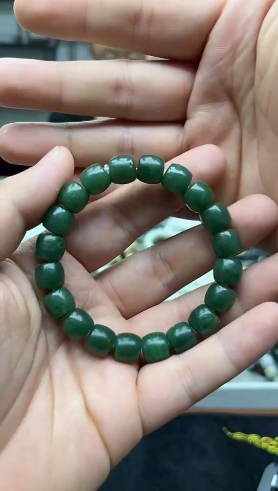 未镶嵌手串和田玉新疆马纳斯碧玉11
