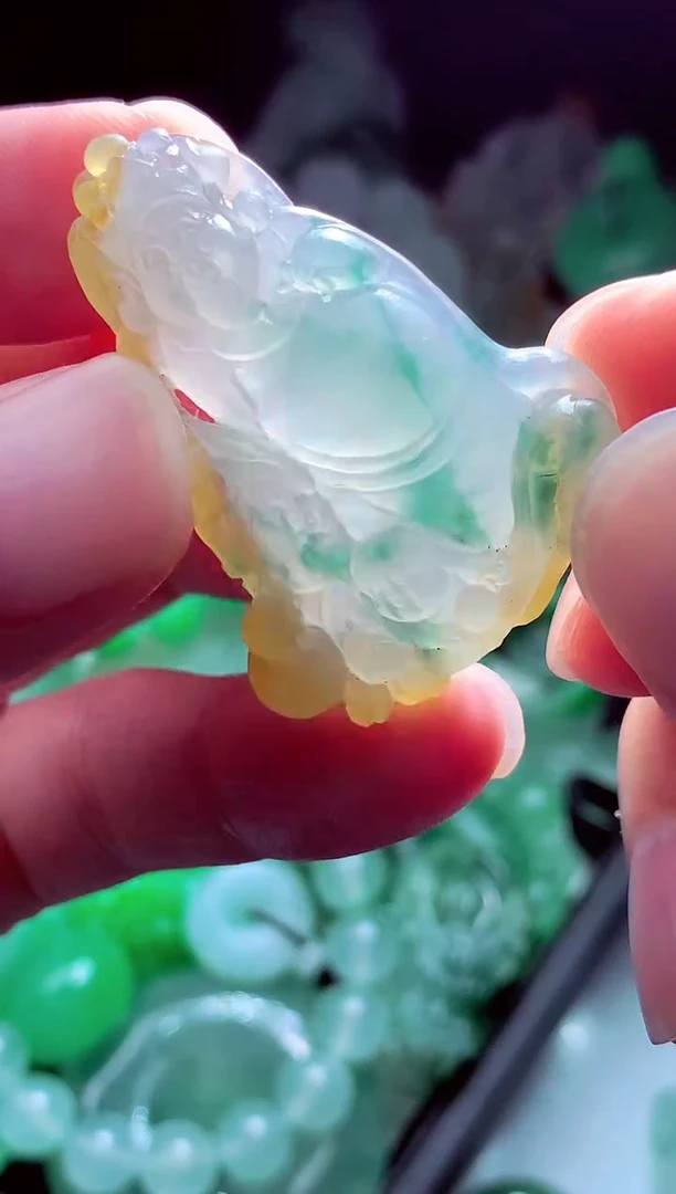 未镶嵌定制翡翠二**?翡翠毛货定制
