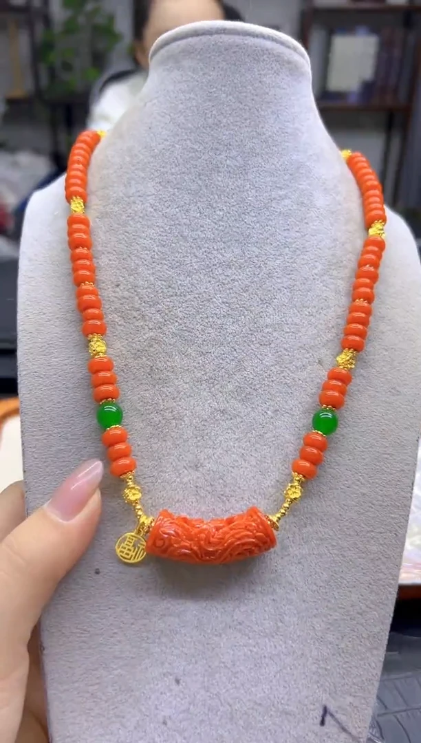 毛衣链未镶嵌南红玛瑙DIY款M879