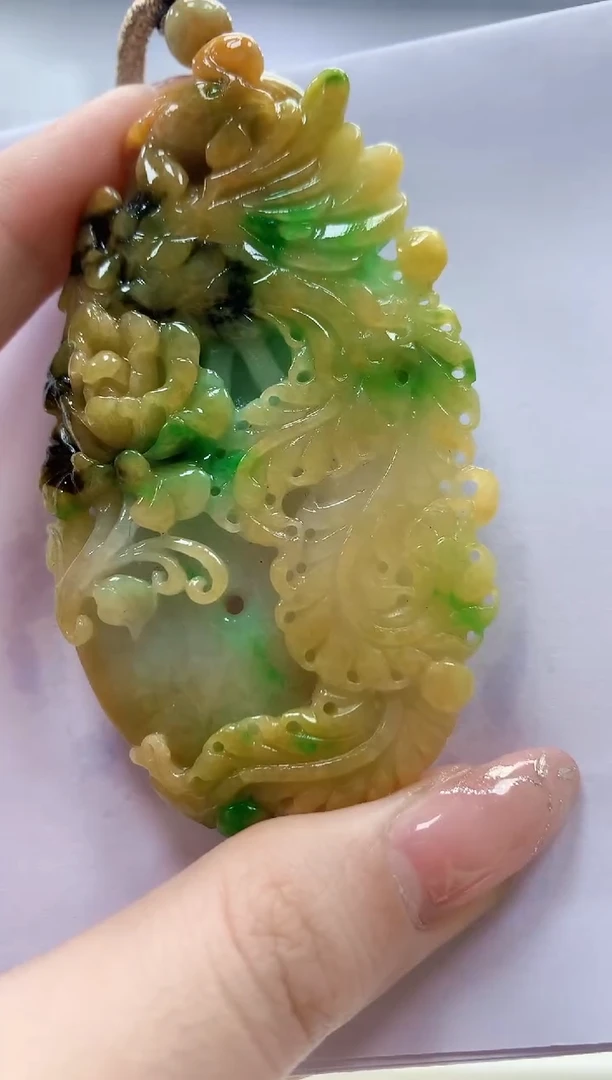 未镶嵌定制翡翠5145jw-毛货挂件26