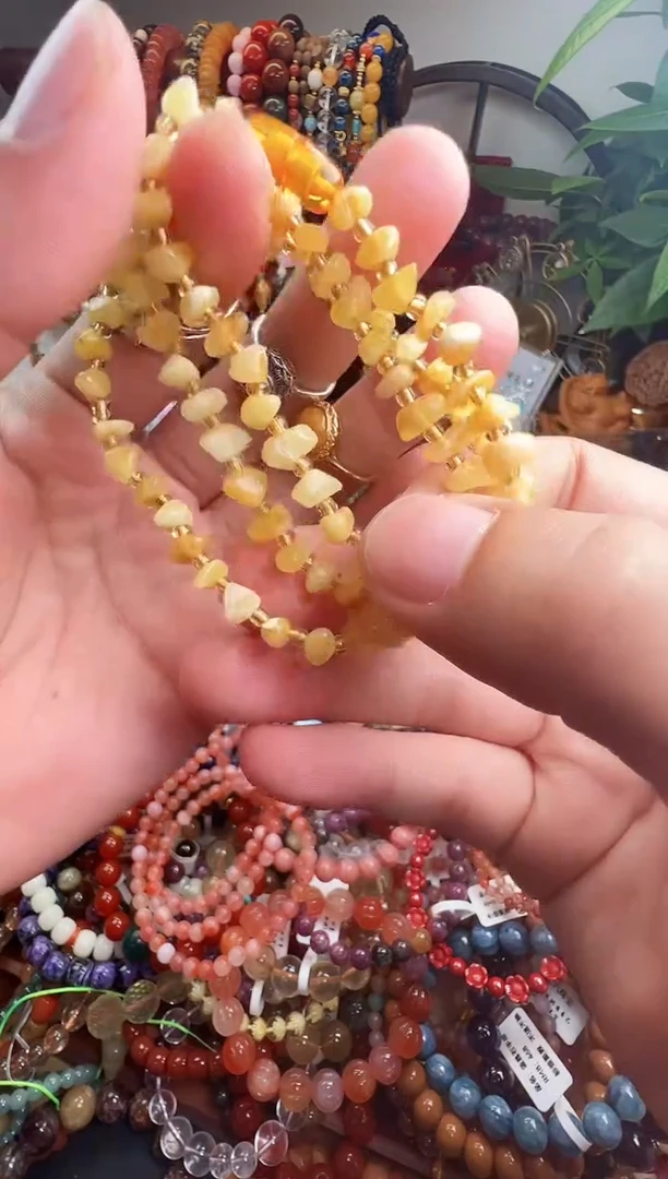 手链蜜蜡未镶嵌L****o一物一件）002803