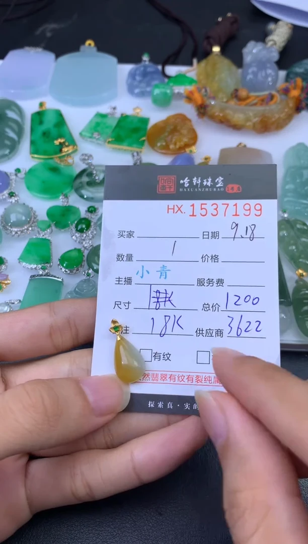 未镶嵌挂件翡翠哈轩 挂件1