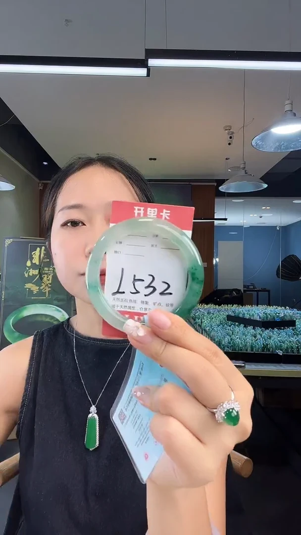未镶嵌手镯石英质玉非洲翠5758