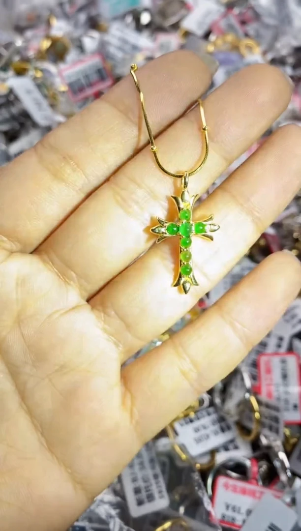 银S925镶嵌戒指翡翠4444----10