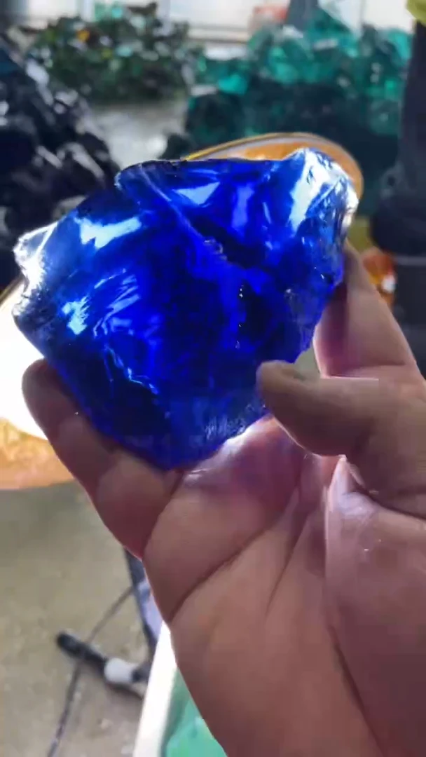 新疆五彩石原石摆件