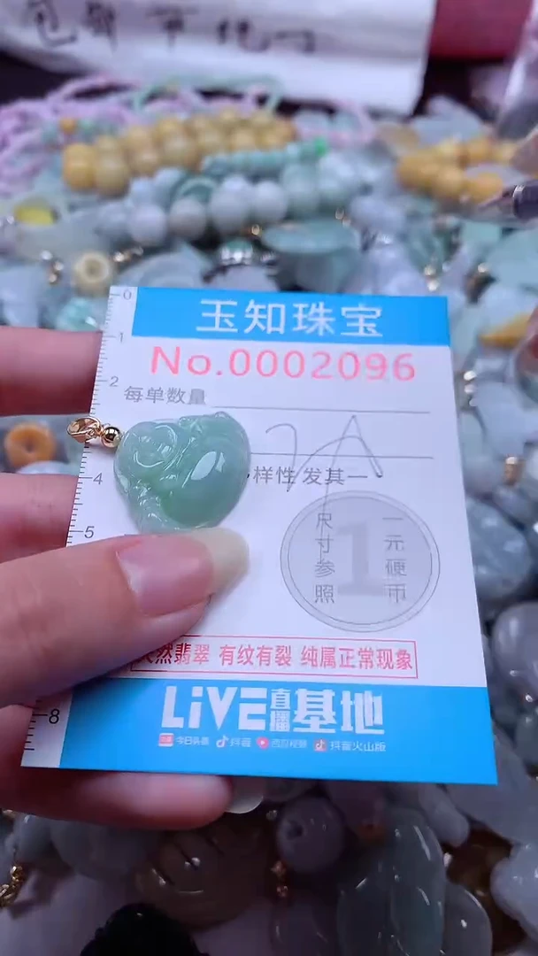 翡翠未镶嵌吊坠(不含链)2096