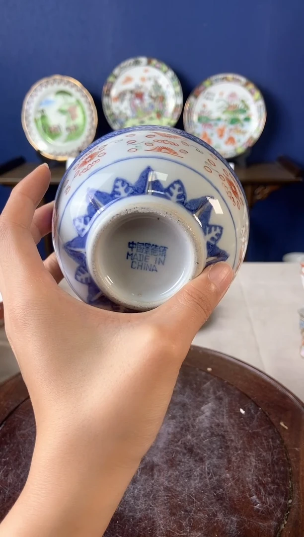 瓷片微瑕景德镇窑厂瓷摆件单件