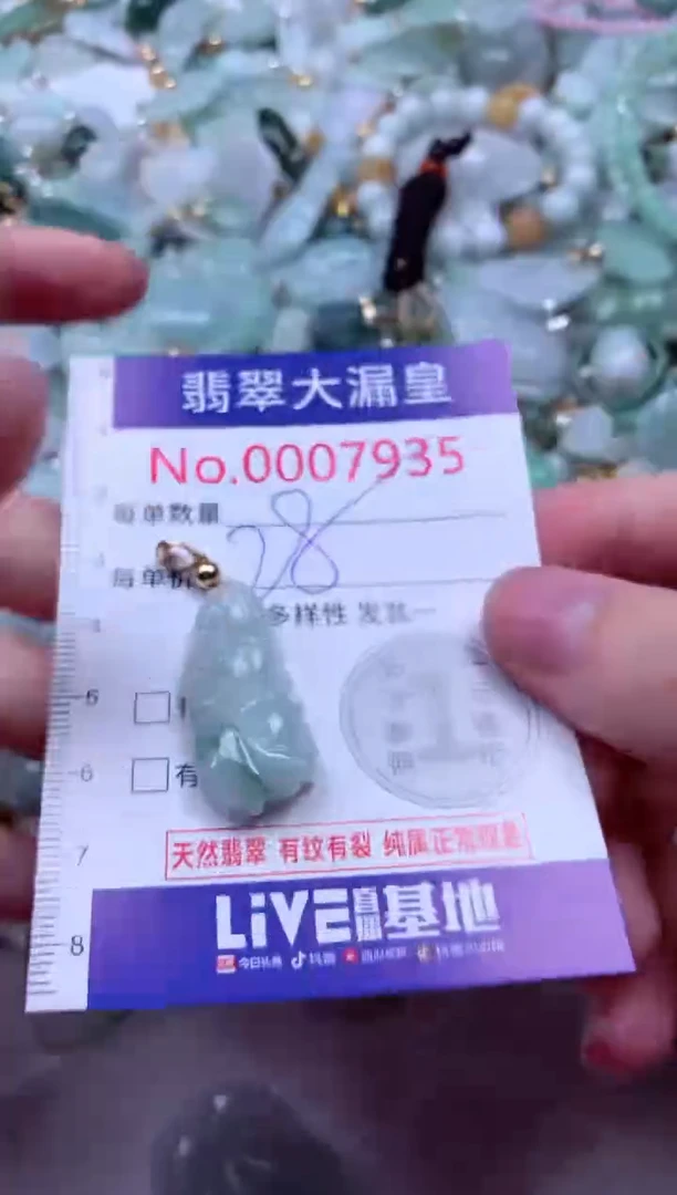 吊坠(不含链)未镶嵌翡翠7935