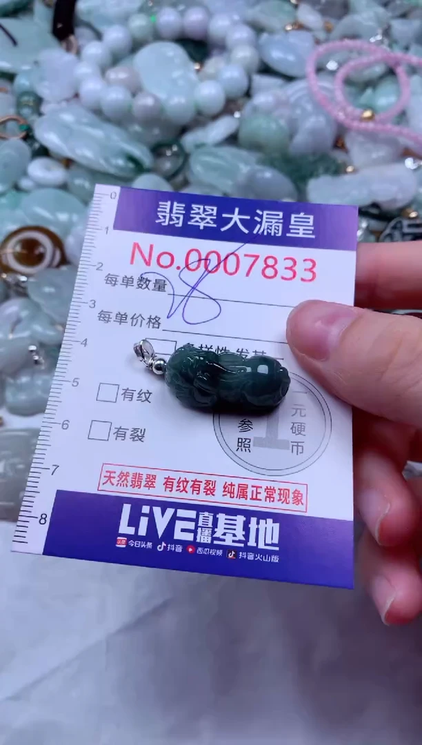 吊坠(不含链)未镶嵌翡翠7833