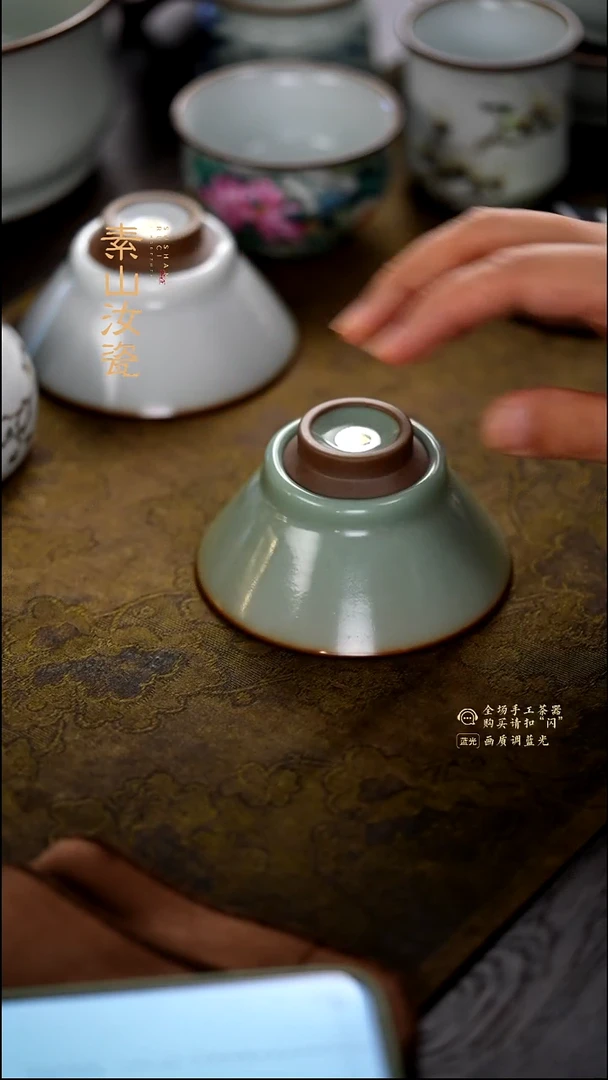 陈*国预定 柴窑藏器珐琅彩金鱼玉壶春