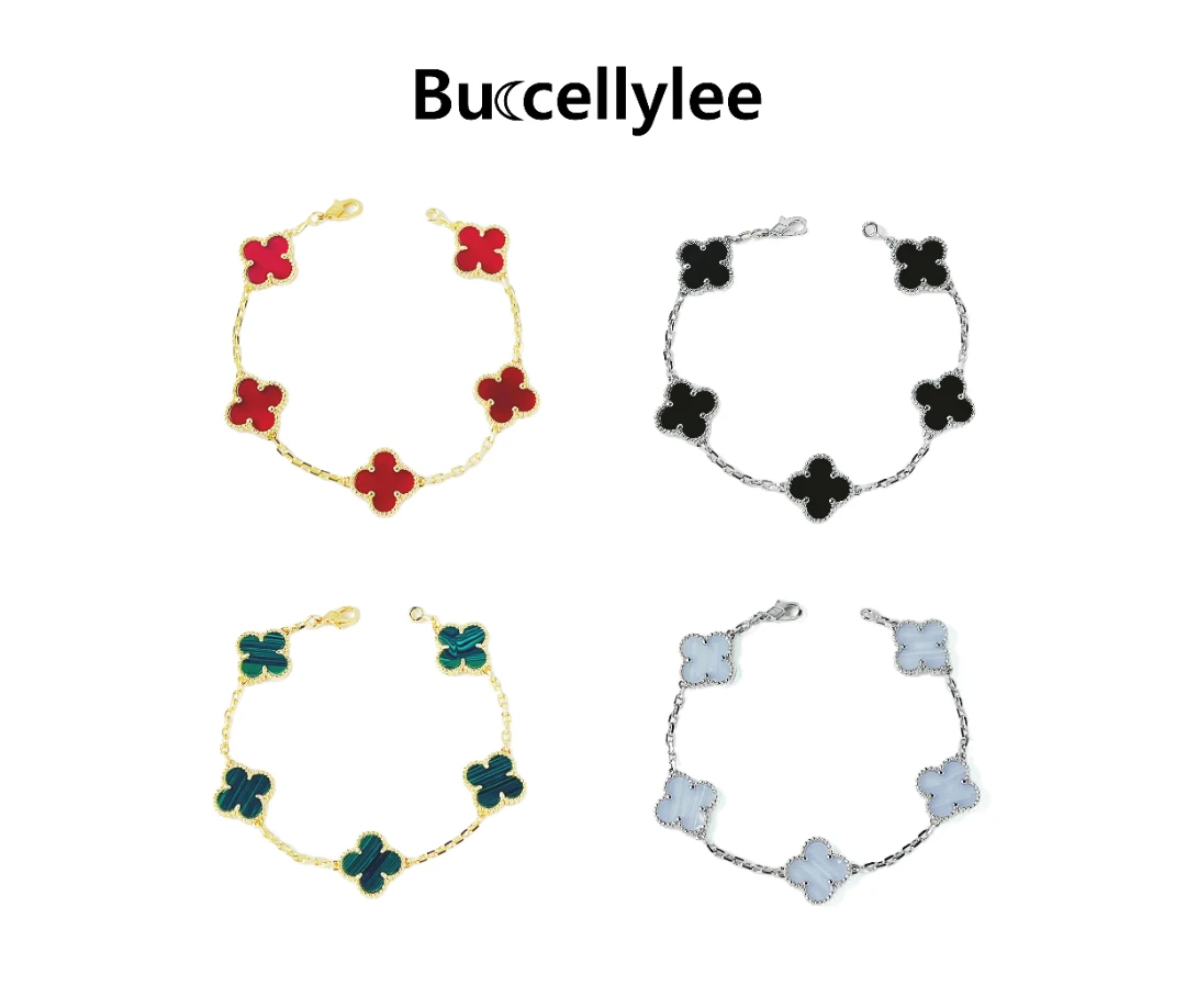 铜合金手链 Buccellylee（高金量版本）高定五花手链赠单花项链2号