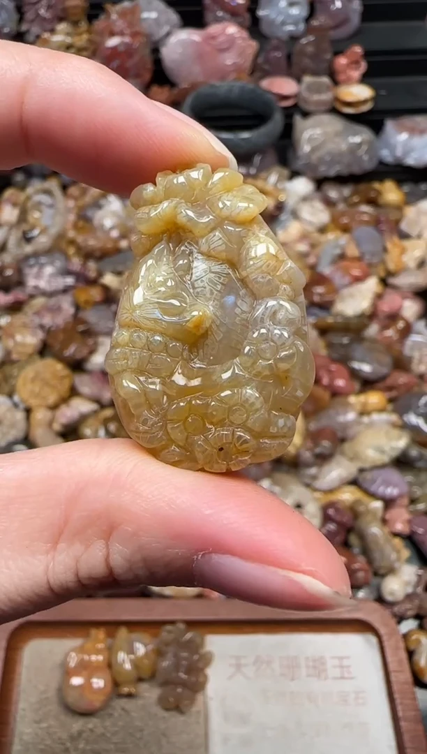 颈饰未镶嵌硅化珊瑚（珊瑚玉）212