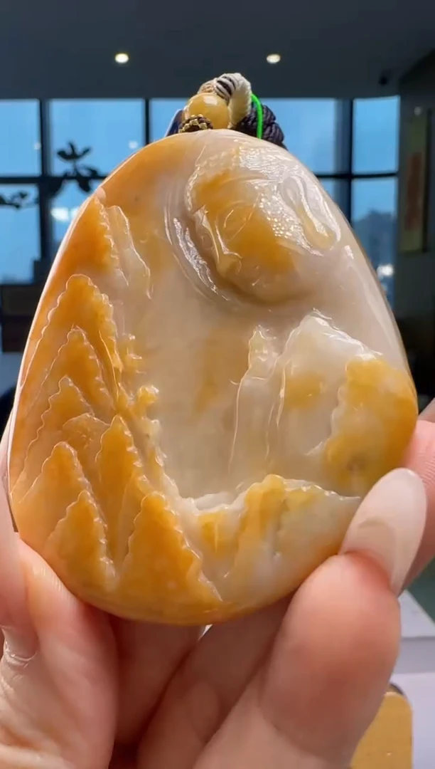 翡翠未镶嵌颈饰YJ@@60B7J16988
