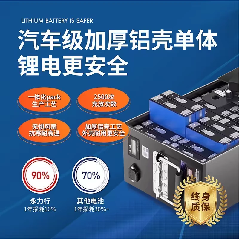 宁德锂电池二三四车48V60V72V锂电池定制